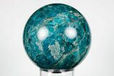 Bright Blue Apatite Sphere - Madagascar #198695-1